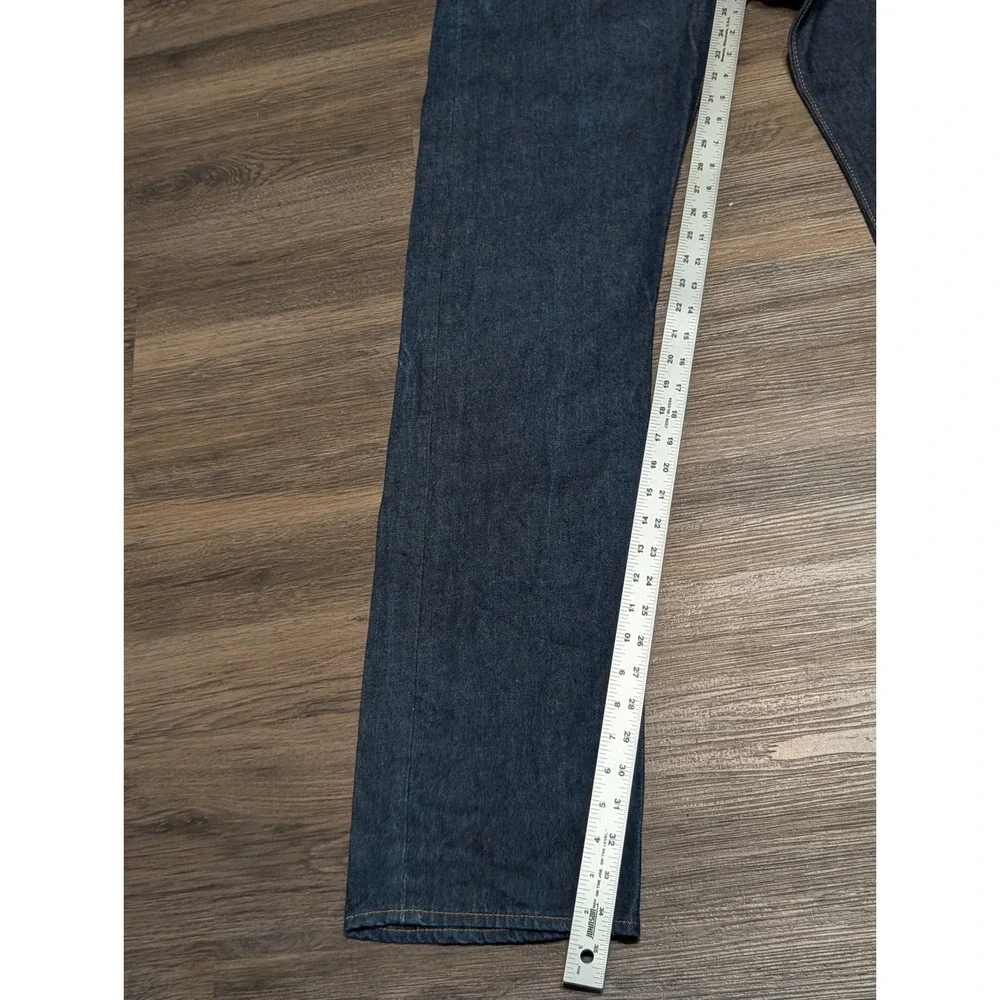 Levis 501 Original‎ Mens Dark Wash Straight Leg Button Fly Jeans W36 L36 Blue